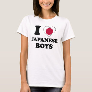 Camiseta Amo a los chicos japoneses