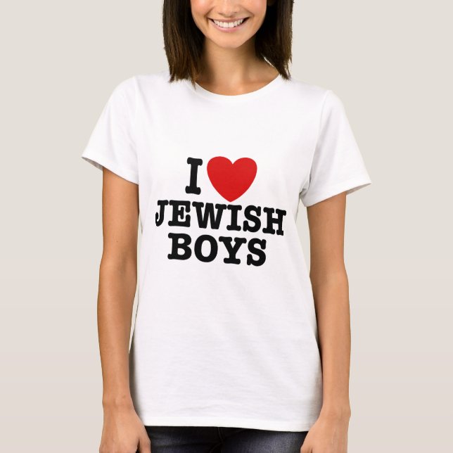 Camiseta Amo a los chicos judíos (Anverso)