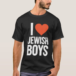 Camiseta Amo a los chicos judíos - Chicos judíos corazón ro
