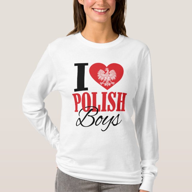 Camiseta Amo a los chicos polacos (Anverso)