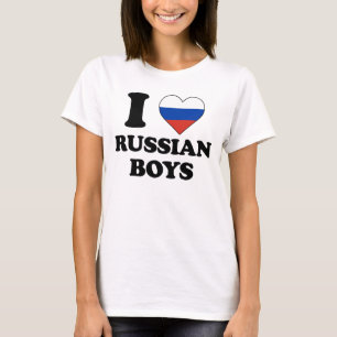 Camiseta Amo a los chicos rusos