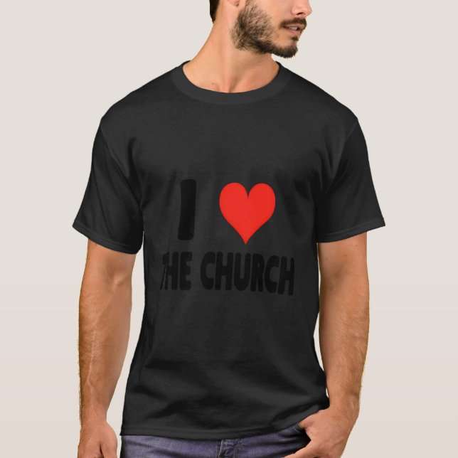 Camiseta Amo a los clérigos - Pastor de Iglesia Graciosa de (Anverso)