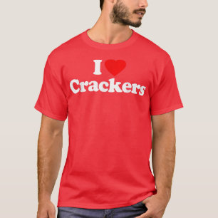 Camiseta Amo a los Crackers El Corazón Gracioso
