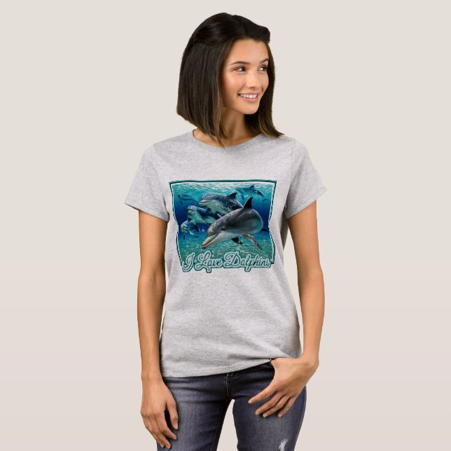 Camiseta Amo a los delfines (Anverso completo)