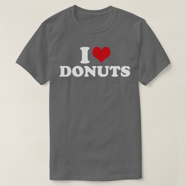 Camiseta Amo a los donuts1 (Diseño del anverso)