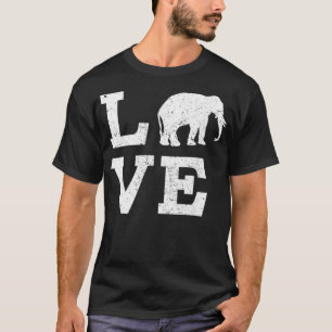 Camiseta Amo a los elefantes divertidos 