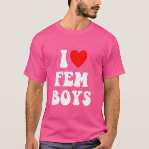 Camiseta Amo a los Femboys Ama a Fem Boy Femboy Gay LGBTQIA