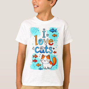 CAMISETA AMO A LOS GATOS