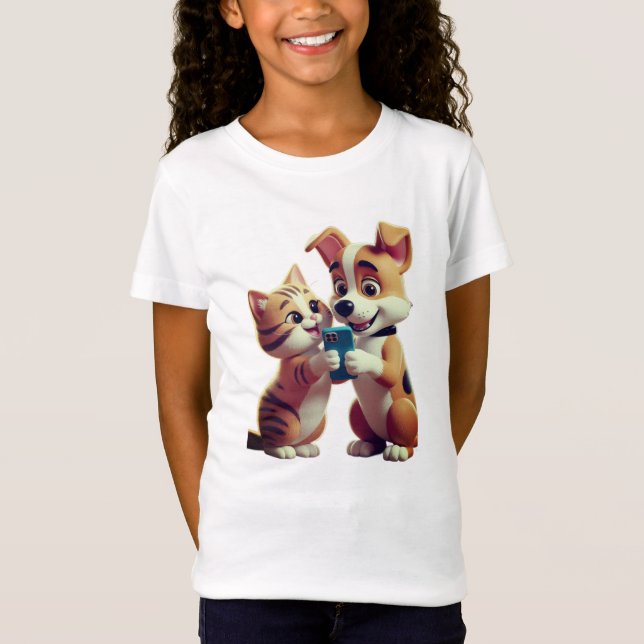 Camiseta Amo a los gatos (Anverso)