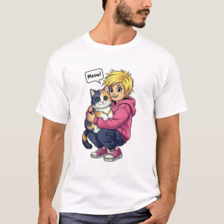 Camiseta Amo a los gatos