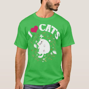 Camiseta Amo a los gatos1