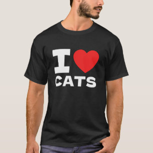 Camiseta Amo a los gatos Me encantan los gatos Amante de lo