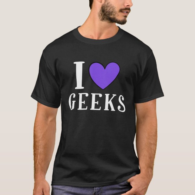 Camiseta Amo a los Geeks (Anverso)