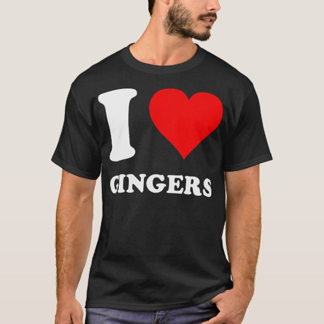 Camiseta Amo a los Gingers (Anverso)