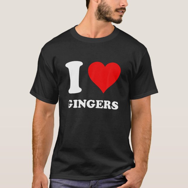 Camiseta Amo A Los Gingers T Shirt (Anverso)
