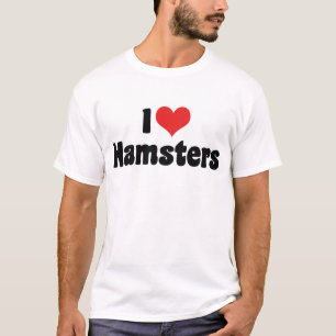 Camiseta Amo a los Hamsters del Corazón