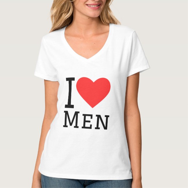 Camiseta Amo a los hombres (Anverso)