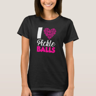 Camiseta Amo A Los Hombres Jugadores De Bolas De Pickleball