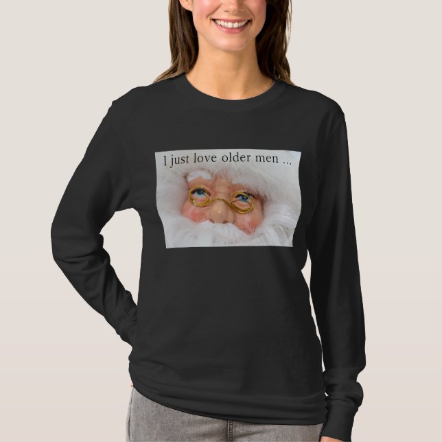 Camiseta Amo a los hombres mayores Camisas de los Navidades (Anverso)
