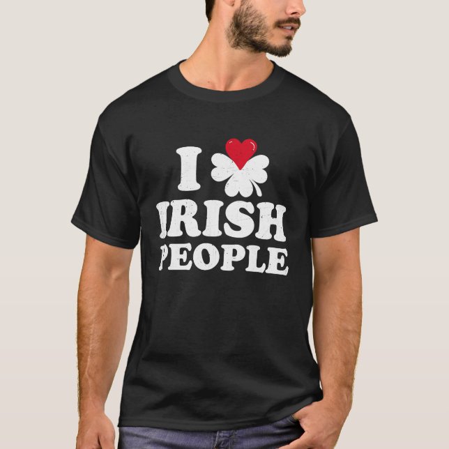 Camiseta Amo a los irlandeses Orgullo irlandés y San Patri (Anverso)