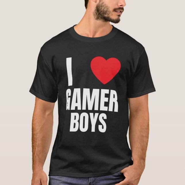 Camiseta Amo a los jugadores de videojuegos (Anverso)