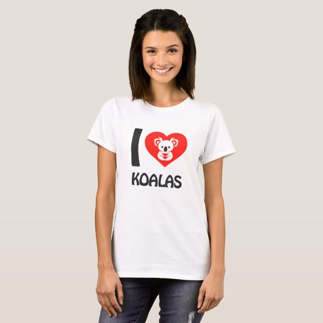Camiseta Amo a los koalas (Anverso completo)