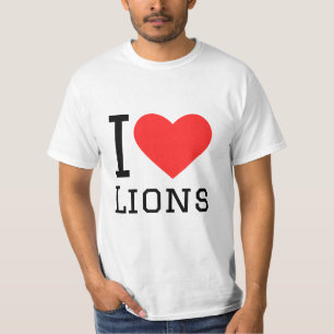 Camiseta Amo a los leones