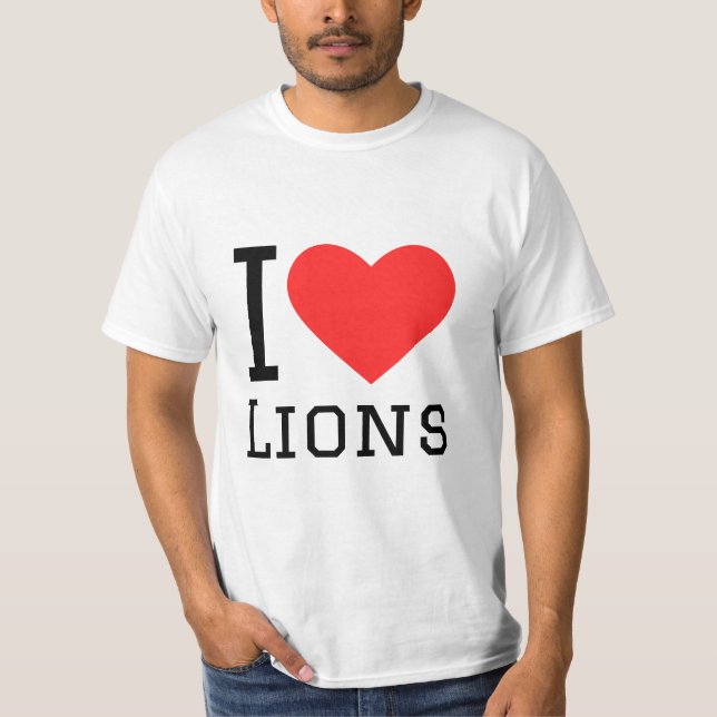 Camiseta Amo a los leones (Anverso)