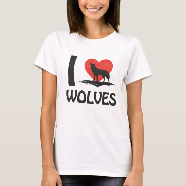 Camiseta Amo a los lobos (Anverso)