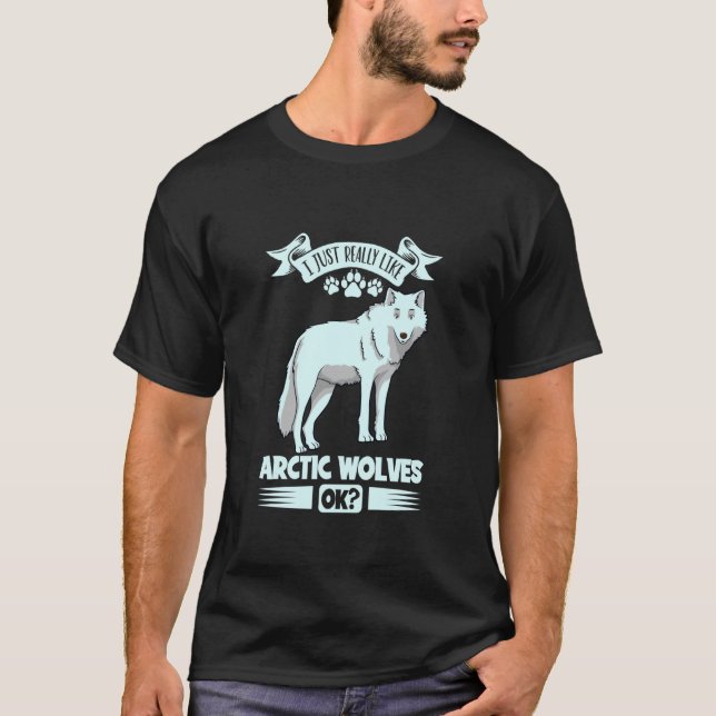 Camiseta Amo a los lobos árticos (Anverso)