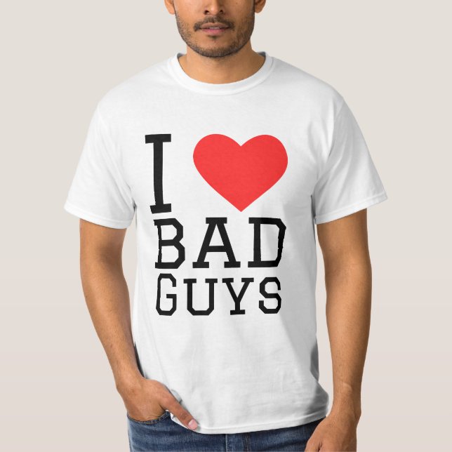 Camiseta Amo a los malos (Anverso)