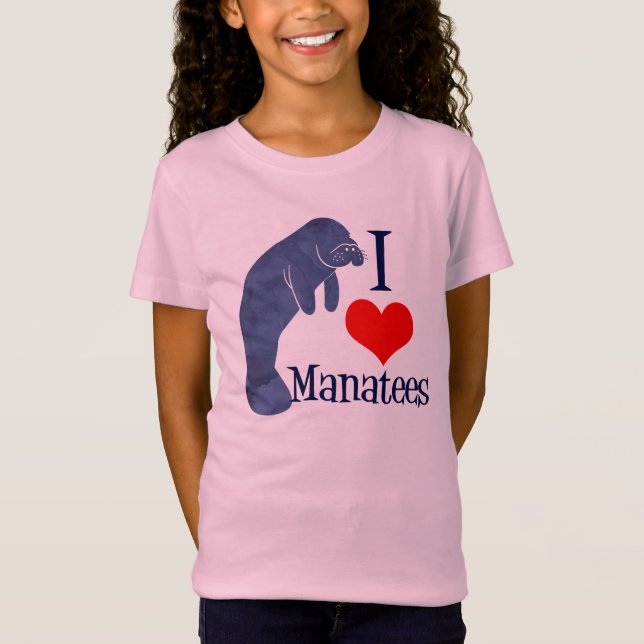 Camiseta Amo a los Manatees Cute Beach Kids (Anverso)