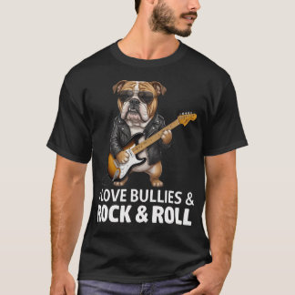 Camiseta Amo a los matones y al rock and roll English Bulld