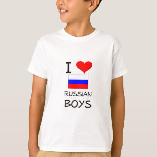 Camiseta Amo a los muchachos rusos