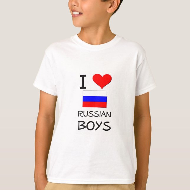 Camiseta Amo a los muchachos rusos (Anverso)