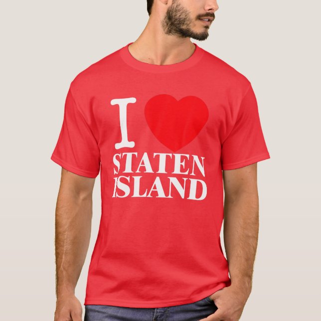 Camiseta Amo a los Navidades divertidos de Staten Island Vi (Anverso)