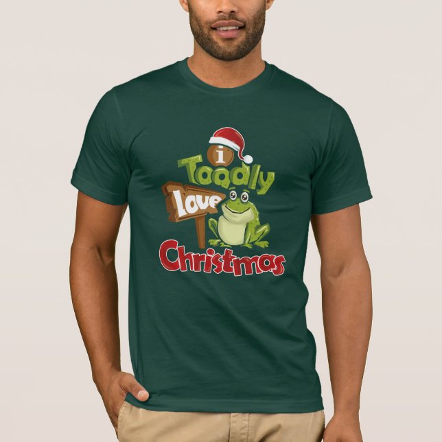 Camiseta Amo a los Navidades Graciosamente secreto Santa Re (Anverso)