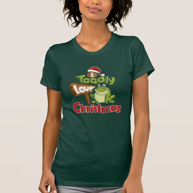 Camiseta Amo a los Navidades Graciosamente secreto Santa Re (Anverso)
