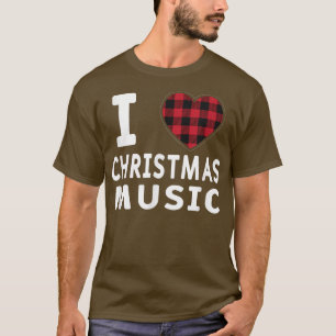 Camiseta Amo a los Navidades Música Xmas Músico Fan Music L