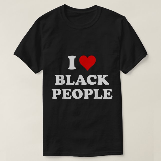 Camiseta Amo a los Negros (Diseño del anverso)