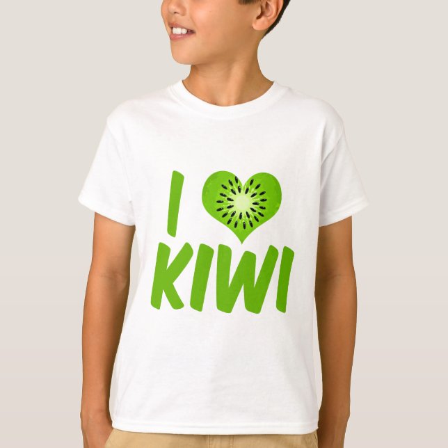 Camiseta Amo a los niños de las frutas de Kiwi (Anverso)