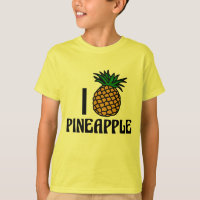 Amo a los niños de verano de piña