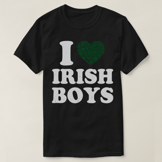 Camiseta Amo a los niños irlandeses bebé antes del Día del  (Diseño del anverso)