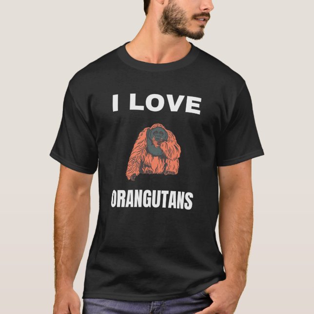 Camiseta Amo a los Orangutans (Anverso)