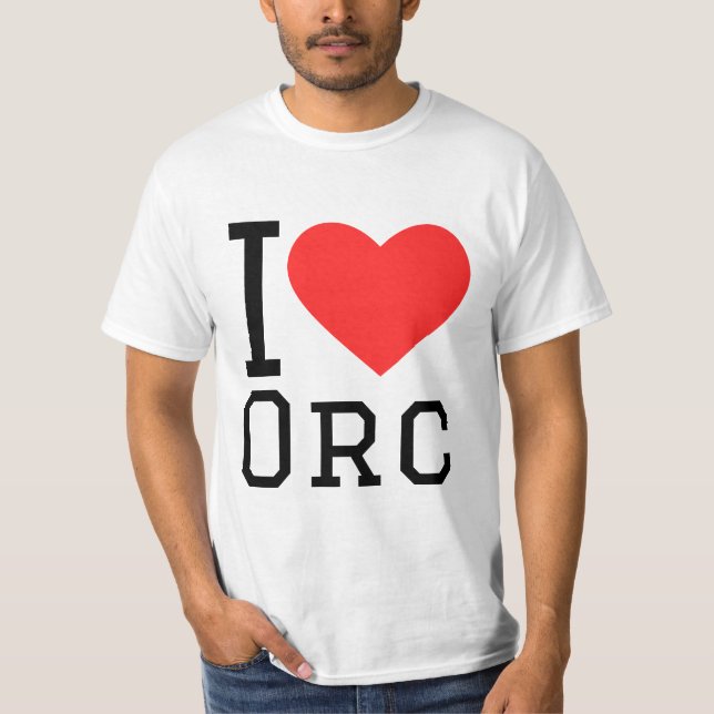 Camiseta Amo a los orcos (Anverso)