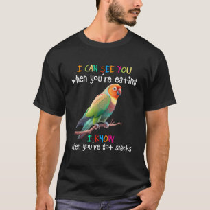 Camiseta Amo A Los Pájaros Que Puedo Ver Cuando Comes Loveb
