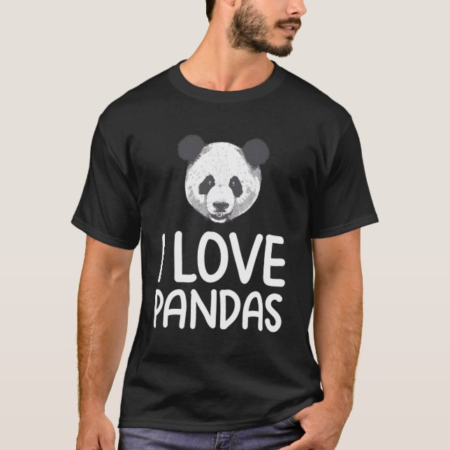 Camiseta Amo a los Pandas (Anverso)