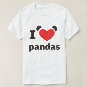 Camiseta Amo a los pandas 