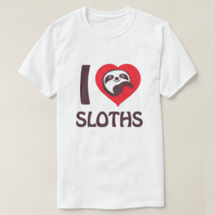 Camiseta Amo a los perezosos