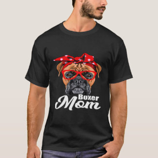 Camiseta Amo a los perros Boxer Mom